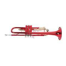 Gold Keys Bb Trumpet Kit for Beginners, Ni Brass, Red, Carrying Case