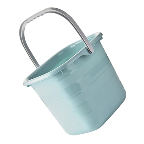 Rectangular Plastic Cleaning Bucket with Handle Large Capacity Water Storage for Home and Garden
