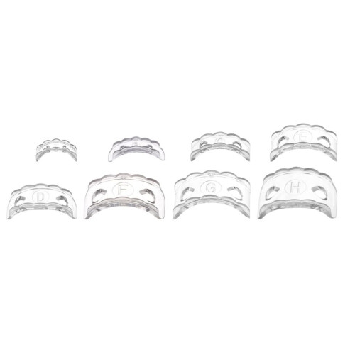 8pcs comfortable ring size adjuster soft silicone sizers for all rings