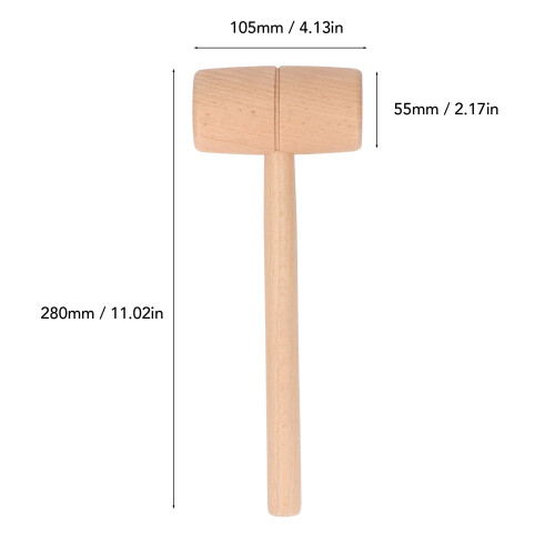 Ensemble de 2 maillets en bois - Joint encastré, Moyen 1