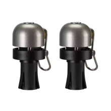 Copper Alloy Bicycle Handlebar Bell,Bike Bell 80dB,Clear Loud Sound, High Decibel Ring-Alarm for Road Bikes Silver