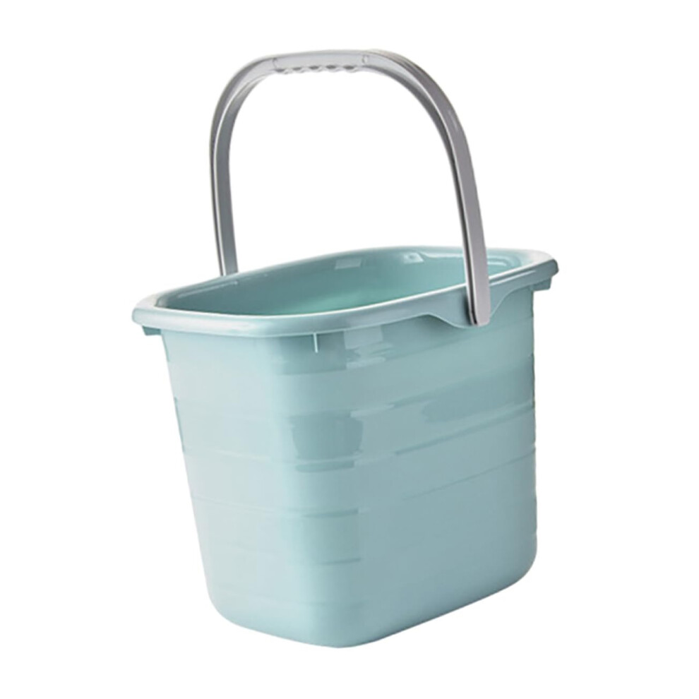 Rectangular Plastic Bucket With Handle 5 Gallon For Water Storage, Mopping And Gardening Use 9119770446725