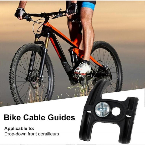 Bike Cable Guide Bottom Bracket Housing with Screws LowFriction Bicycle Frame Accessory Easy Install for Smooth Routing 1