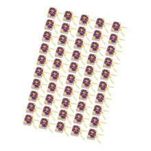 50 Stuks Boekvorm Eid Snoep Dozen Papier Snoep Koekje Zak-Paars