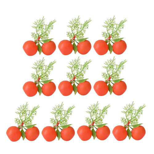 Artificial Tangerines Model for Basket Display Christmas-L