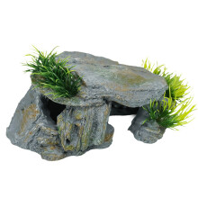 Realistische grotaquaria Decoratie Onderdak Grot Schildpadden-02