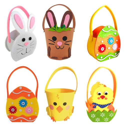 Felt Basket for Easters Celebration Festival-E chick basket 1