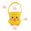 Felt Basket for Easters Celebration Festival-E chick basket 5