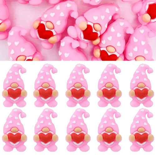 Perles en Silicone sur le thème de la saint-valentin, perles 1