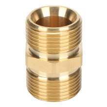 Adattatore per tubo flessibile per idropulitrice in ottone massiccio per sistemi M22, adattatore maschio-maschio con foro da 14 mm e rivestimento