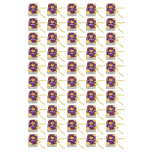 50Pcs Book Shape Eid Festival Candy Boxes 5x3.5x1.5Inch-Purple
