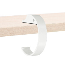 Purse Hook for Table Aluminum CShaped Bag Hanger NonSlip Desk Holder for Handbag Backpack Headphone White