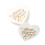 Étiquette cadeau de saint-valentin avec lettres de couleur-Blanc 1