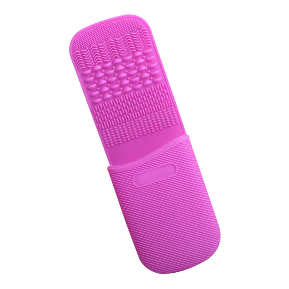 Makeup Brush Cleaner Silicone Pad for Gentle Deep Cleaning and Easy Storage of Brushes and Sponges