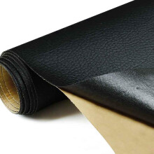 Leather Tape SelfAdhesive PU Vinyl Patch for Couch Sofa Car Seat Furniture, Black 178x50 Inch