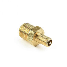 1 Pc 1/4\\\ Inch Npt Brass Air Tank Fill Valve Npt Solid Nickel Plated Brass Air Compressor Tank Fill Valve Auto Repair Tools