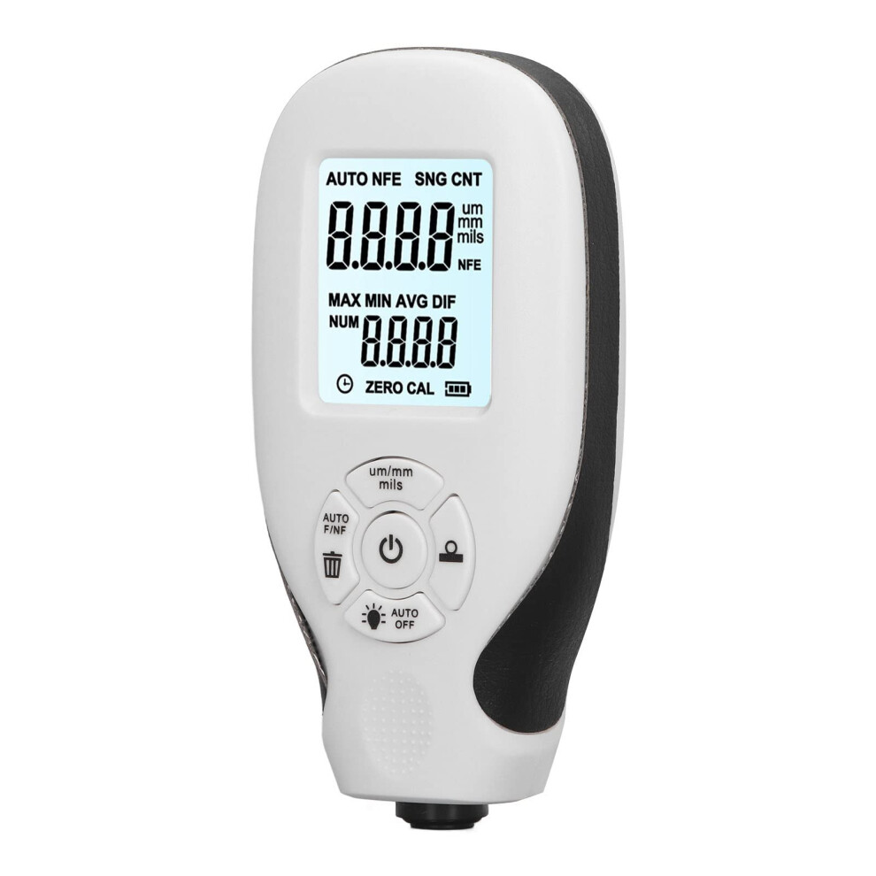 Paint Thickness Gauge Accuracy Lcd Backlit 02000Um Automotive Coating Meter For Used Car Inspection White 9001264645892