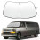 Custom Fit Windshield Sun Shade for 1996- Chevrolet Express Cargo Van Sunshade for Chevy Express Sun Visor Protector 1