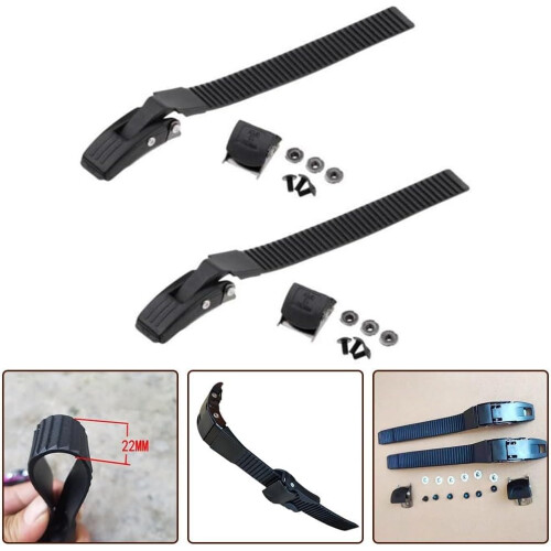 Inline Skate Buckle Strap Replacement with Clamp Screws and Nuts, 2 Sets for Roller Skates 2