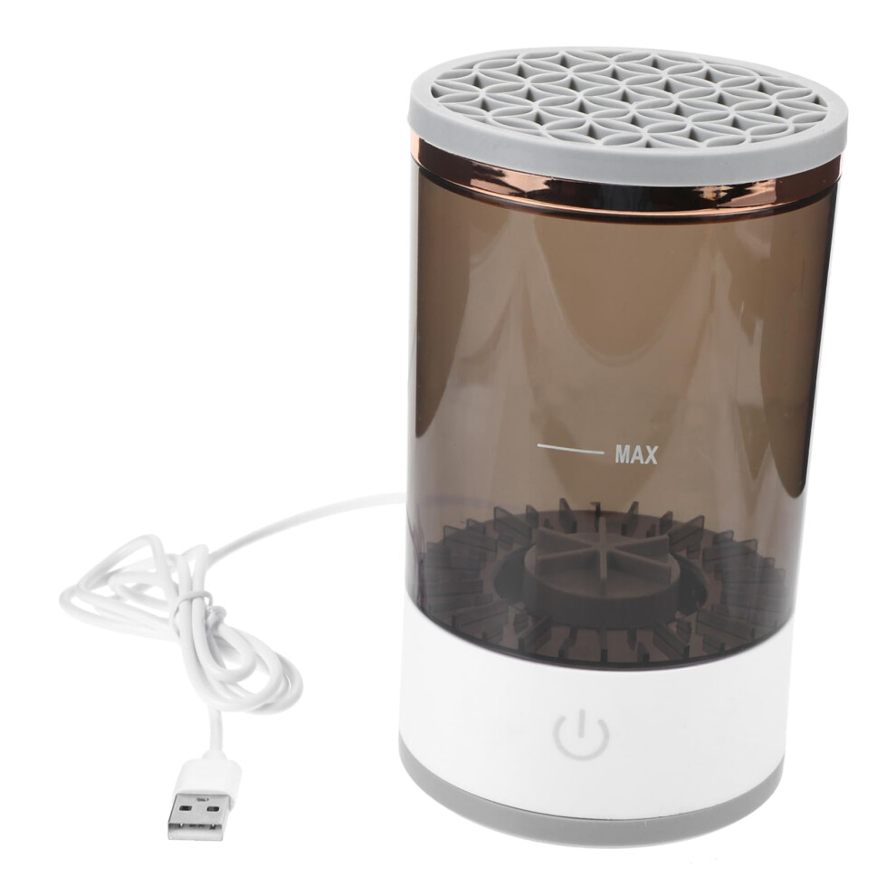 Electric Makeup Brush Cleaner and Dryer with Automatic 360 Rotation USB Rechargeable for Fast Cleaning