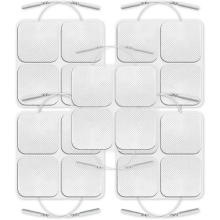 20 Axion-Elektroden 5x5cm, kabelgebundener Anschluss über 2-mm-Stecker