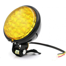 35W Motorrad-LED-Scheinwerfer, universeller Motorrad-Retro-Scheinwerfer, DC 12V, runder Scheinwerfer für Roller