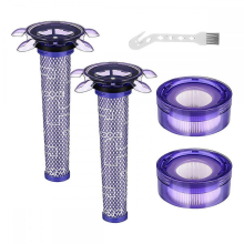 Staubsaugerfilter-Ersatzset kompatibel mit Dyson V8 Akku-Staubsauger Modell SV25, Dyson V8 Focus Matte