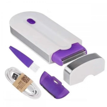 Epilator automat pentru femei, aparat de ras, reîncărcabil USB, pentru îndepărtarea părului, pentru față, picioare, bikini, buze
