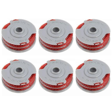 6 Ersatzspulen kompatibel mit Flymo Contour 500XT / Power Trim 500XT Rasenmäher-Drahttrommeln, FLY021 / 513937190