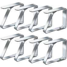Tischdeckenklammern, 8er-Pack, Edelstahl, Tischdeckenklemmen, Tischdeckenhalter (4 cm x 8er-Pack)