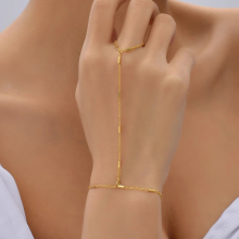 Kristallarmbänder, goldene Handgelenk-Armreifen, Fingerringe, Handaccessoires für Damen und Mädchen - -G
