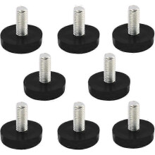 Balenie 8 nastaviteľných nábytkových nôh, vyrovnávacie nožičky, klzáky na stôl, M6 x 15 mm, darček