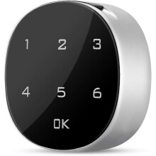 Fechadura eletrônica com código, teclado sensível ao toque em liga de zinco, fechadura digital de segurança sem chave para gavetas, caixas d