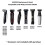 Kit com 3 cabeçotes de reposição BG2000 compatíveis com BG2000/40, BG5025 e BG7030. 3