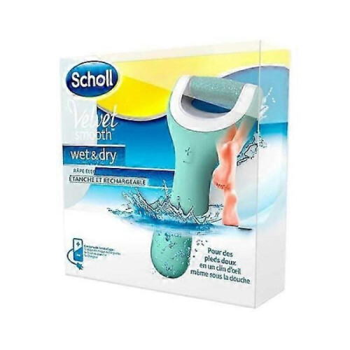 Ηλεκτρική λίμα ποδιών Scholl Velvet Smooth, μπλε, για υγρά και στεγνά πόδια 1