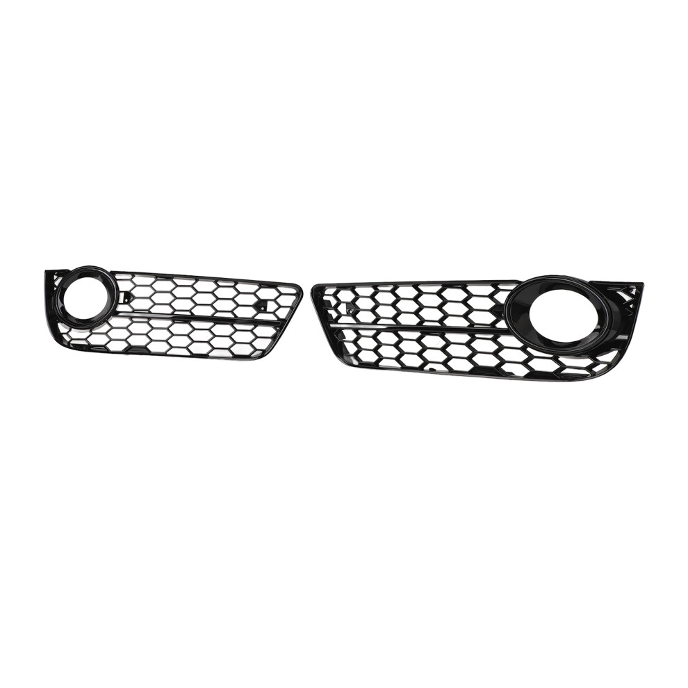 Pair Gloss Fog Mesh Grille For A5 2008-2011 Black/Light 4321364771600