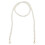 Catena a perle di 110 cm, perle da 10 mm, bianca 3
