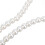 Catena a perle di 110 cm, perle da 10 mm, bianca 12
