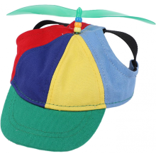 (Grün-L) Bunte Hunde-Propellermütze, niedliche, sonnenfeste und atmungsaktive Baseballmütze für Hunde – ideal für den Sommer im Freien