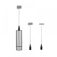 Elektrischer Milchaufschäumer, USB-wiederaufladbarer Milchaufschäumer und Mini-Rührbesen mit Doppelkopf-Schneebesen, Edelstahl-Mixer für Kaff