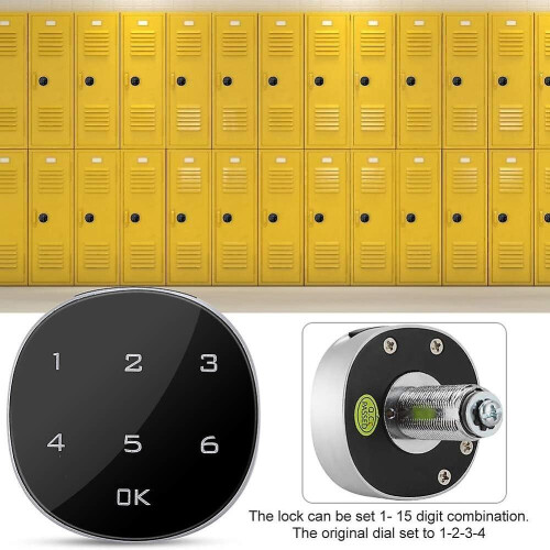 Electronic Code Cabinet Lock Zinc Alloy Touch Keypad Digital Security Keyless Code Drawer Lock, Mailbox, School Lockers 2