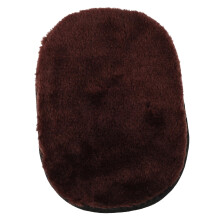 Shoe Polishing Glove Faux Lambsfaux wool Leather Boot Shine Kit Gentle Care and Dust Removal Coffee