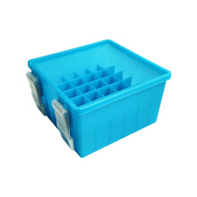 Squid Jigs Hard Shell Case for Fishing Lures, Bait Holder, 36 Compartments, Night Fishing Lures, Storage Box, Padded Case Navy Blue