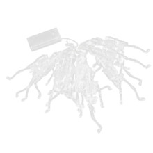 Einzigartige Totenkopf-Lichterkette, batteriebetriebene Lichterkette mit Skelettmotiv für Partys, Hausbars, KTVs, Gartendekoration, 1 Stück