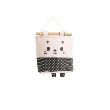 Rangement en tissu de coton et lin, boîte de rangement suspendue imperméable pour chambre, salle de bain et bureau, adorable organisateur