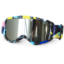 OTG Design Skibriller til Børn, Skridsikre Snowboardbriller med Fleksibelt Stel, UV400-Beskyttende Briller til Vintersport, Panoramadesign med