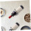 4pcs Wall Mounted Wine Rack Iron Single Bottle SpaceSaving Display for Kitchen Bar Home Decor 4