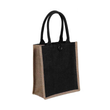 Strapazierfähige Tragetaschen aus Polypropylen, wiederverwendbare Einkaufstaschen aus Jute im Vintage-Stil, wasserdicht, atmungsaktiv, mit