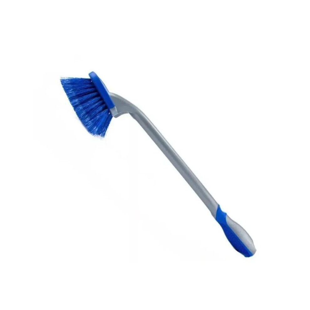 Car Wheel Cleaning Brush With Ergonomic Grip For Deep Tire And Rim Cleaning, 1/3Pcs Blue 9001264648008