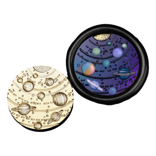 Astronomical Series Wax Seal Stamp Compasses-space star system